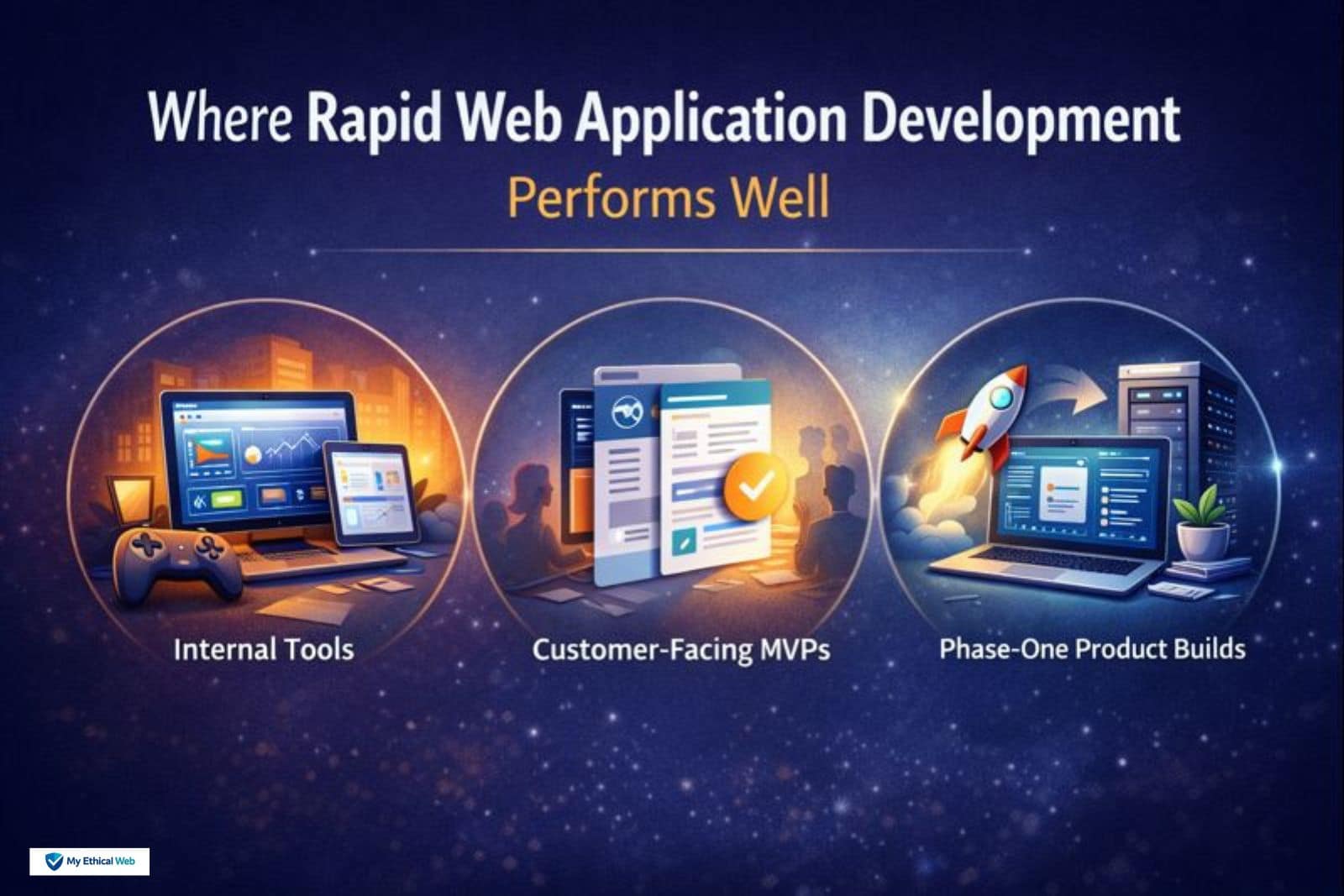 where rapid web application development performs well